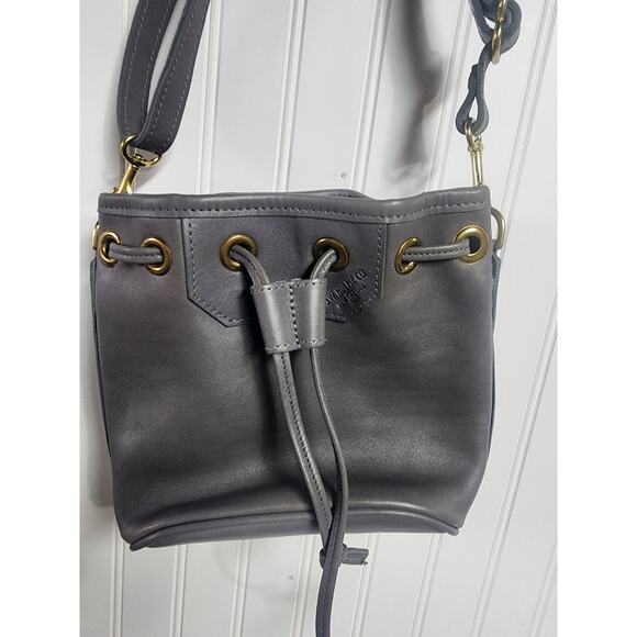 Gray Leather Tote Bag - Picture 2 of 11